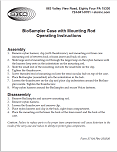 BioSampler Case with Mounting Rod Operating Instructions