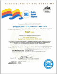 SKC Inc ISO Certificate