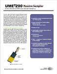 UMEx 200 Passive Sampler Specification Sheet