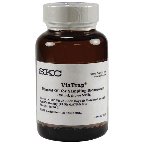 225-9599 950 ml ViaTrap Collection Media, special mineral oil for bioaerosol sampling.