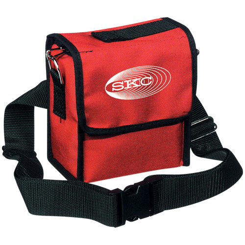 224-95A Red nylon pump pouch with adjustable waist belt and shoulder strap for Universal pump