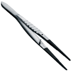 Forceps with PTFE-coated pointed tips to avoid contaminants when sampling for hexavalent chromium