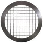 Stainless steel screen, wide mesh, filter supports