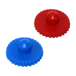 Cassette End Plugs, red and blue set, for use with 25 and 37 mm filter cassettes