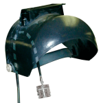 Helmet Adaptor effectively holds a filter cassette or sample tube directly in a worker's breathing zone regardless of visor position