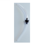 Tubing adaptor for small sample tubes. Enables leak free connection of small diameter sorbent tubes to the Low Flow chek-mate (375-00205) or rotameters.