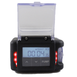 The AirChek Essential has highly visible alarm LEDs