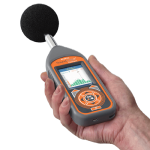 SoundCHEK Connect Sound Level Meter in the hand